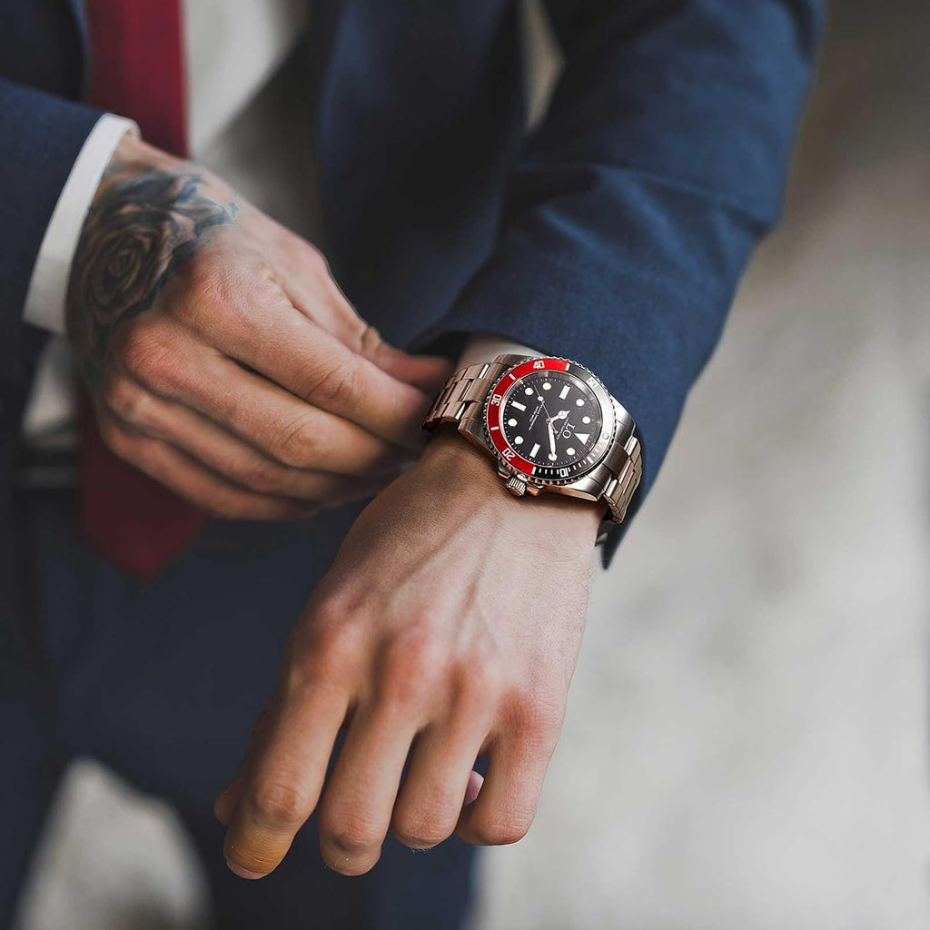 LO Reloj Oyster para hombre, cronógrafo analógico, de cuarzo, acero inoxidable, impermeable, cristal de zafiro, regalo de lujo, simple y casual