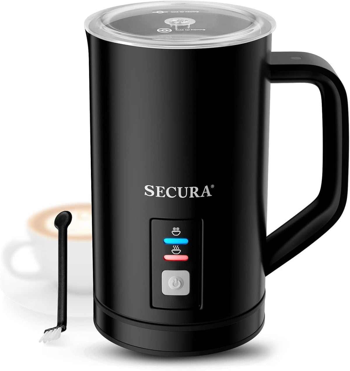 Secura - Espumador de leche, máquina automática de espuma caliente/fría de