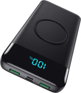 Cargador portátil inalámbrico 30,800 mAh, 15 W de carga inalámbrica...