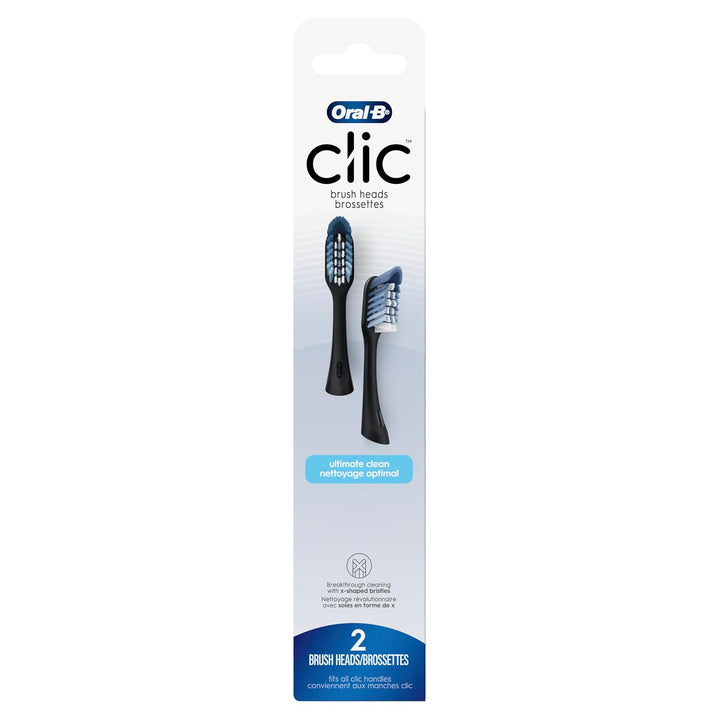 Oral-B Clic Cabezales de repuesto para cepillos de dientes, 2 cepil...