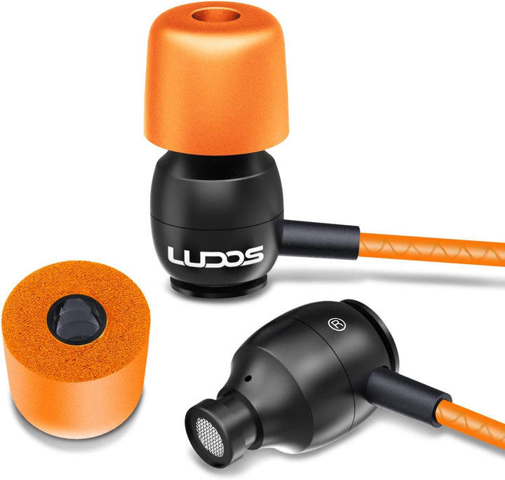 LUDOS Clamor - Audífonos con cable, intrauriculares, con micrófono,...