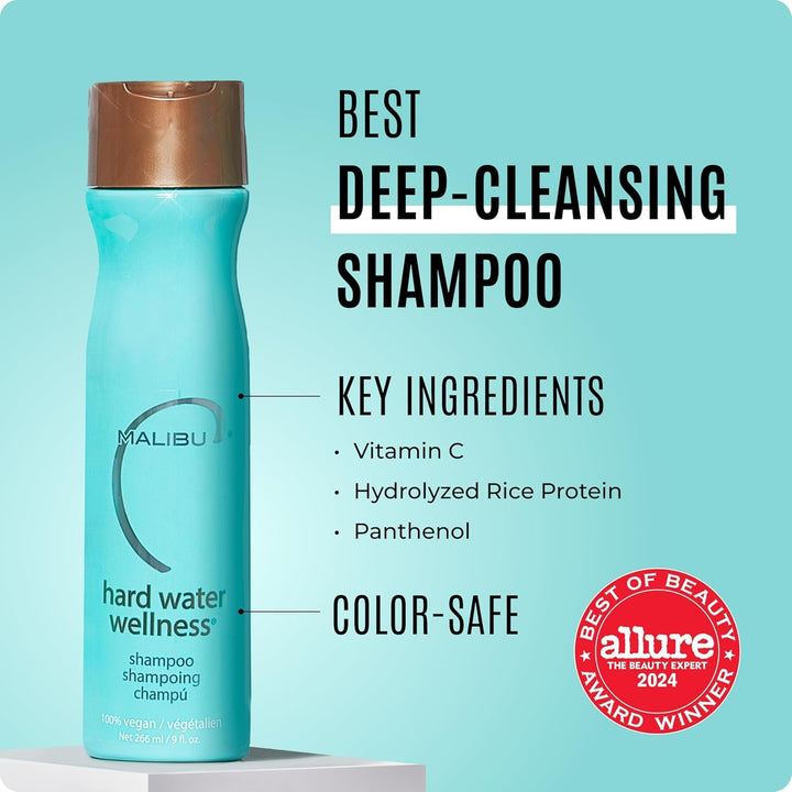 Malibu C Hard Water Wellness Remediy - Paquetes de champú de agua d...