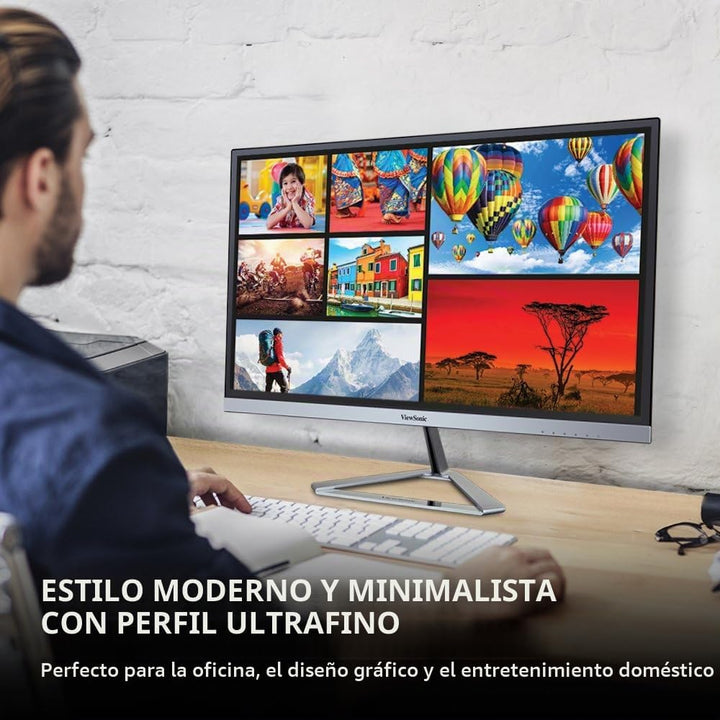 Monitor ViewSonic LED VX2276-SMHD, 22 pulgadas, diseño sin marco, u...