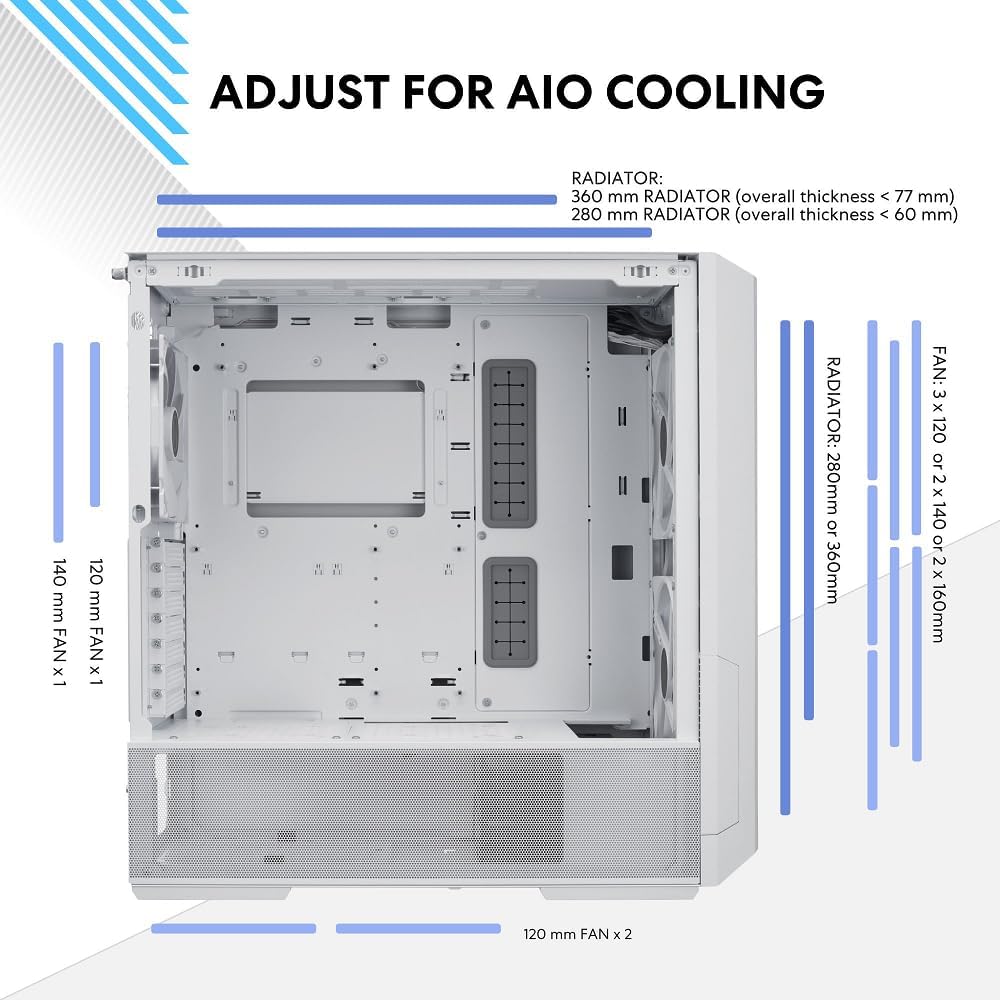 Lian Li LANCOOL 216 E-ATX Carcasa de PC, Carcasa de Juego RGB con E...