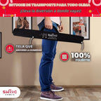 Swooc Games® - Juego de pelota de escalera de madera prémium (resistente a la intemperie) - con más de 10 juegos y estuche de transporte - Fácil de configurar sin herramientas - Juego de lanzamiento
