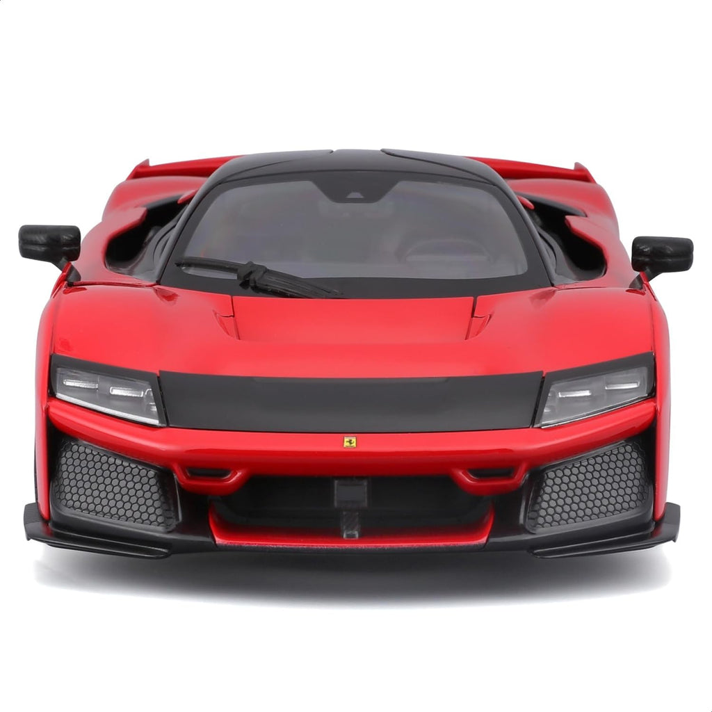 Bburago – Ferrari F80 a escala 1:18, modelo fundido a presión en el legendario rojo Ferrari, réplica detallada con puertas y baúl que se pueden abrir, licencia oficial de Ferrari, edad recomendada 3+