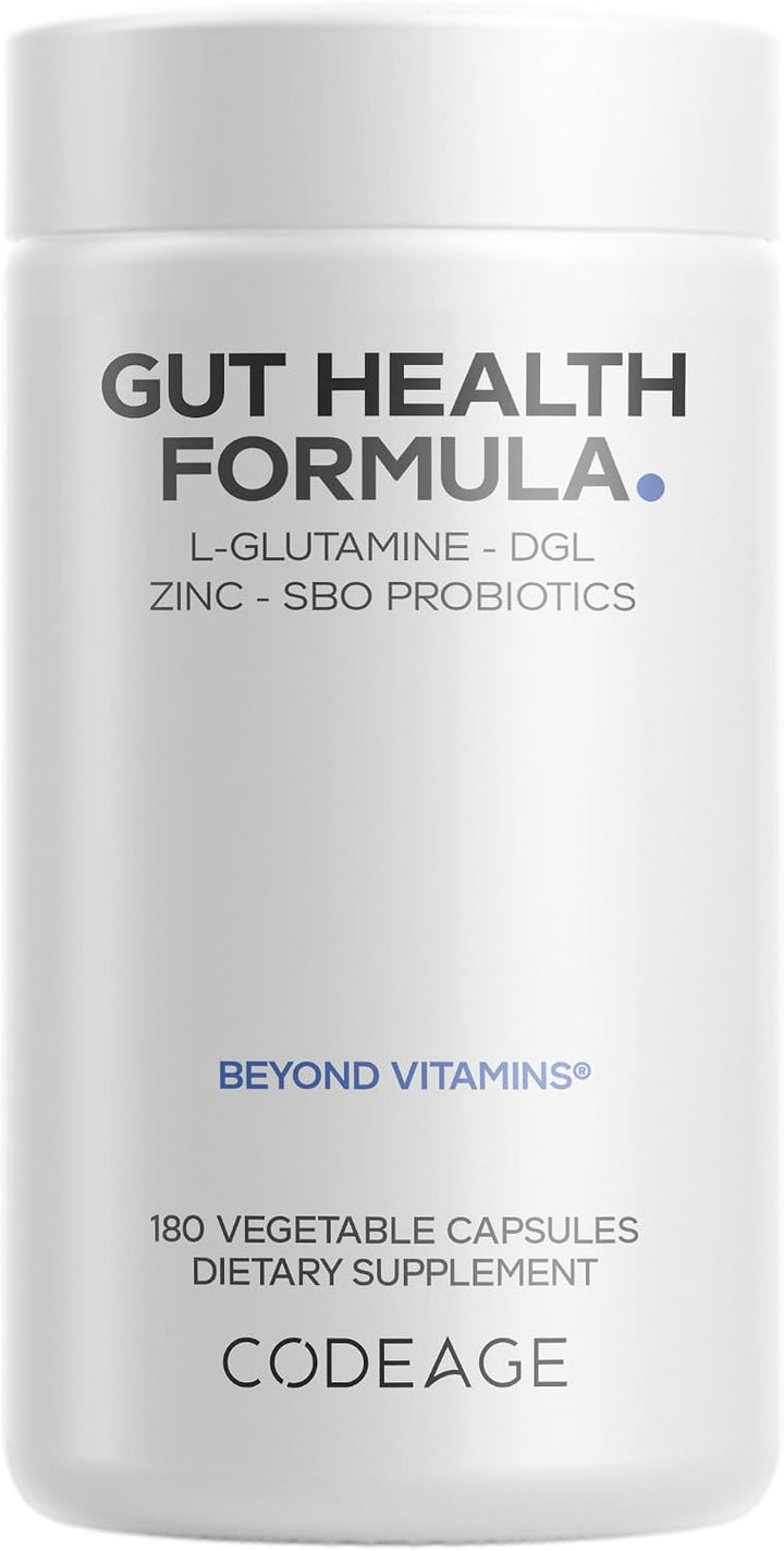 Codeage - Suplemento de fórmula intestinal, mezcla de L-glutamina m...