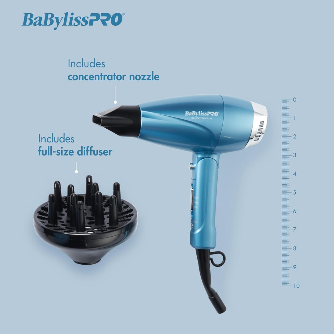 BaBylissPRO® Nano Titanium™ COMPACT TOOLS deliver full power in a c...
