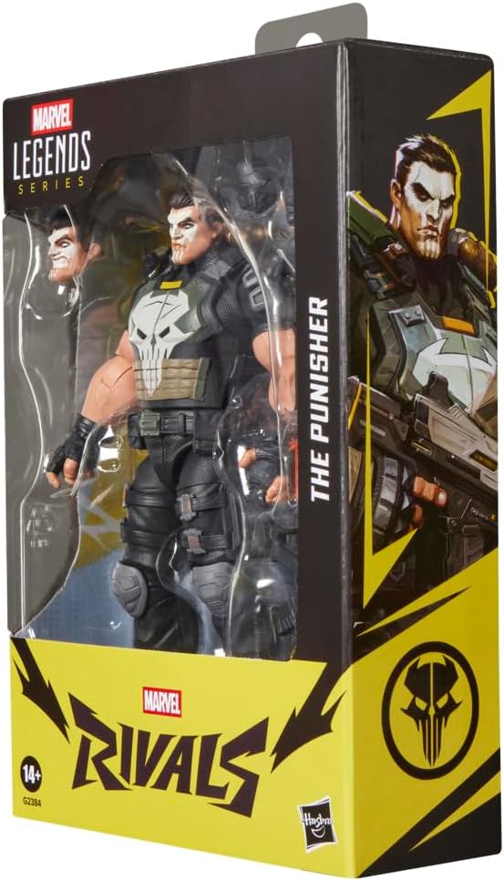 Marvel Legends Series Marvel Rivals The Punisher, figura de acción coleccionable inspirada en videojuegos de 6 pulgadas