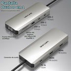 WAVLINK Estación de acoplamiento para laptop, estación de acoplamiento