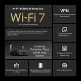 TP-Link BE3600 Wi-Fi 7 Router de viaje portátil TL-WR3602BE | Doble...
