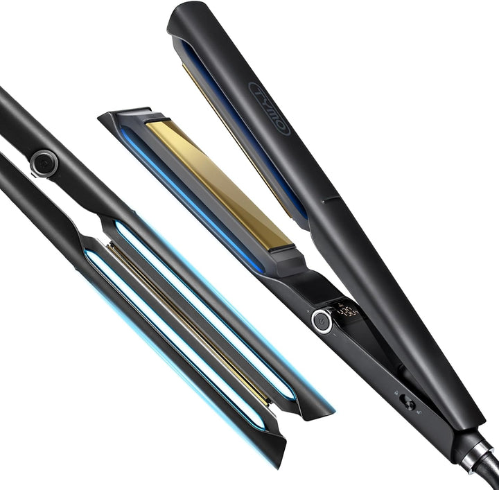 TYMO Plancha plana 2.0 - Plancha de pelo de cerámica de 1 pulgada d...