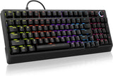 HUO JI Teclado mecánico para juegos con cable, 17 modos retroilumin...