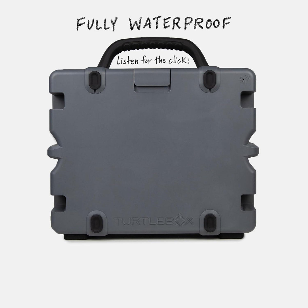 Turtlebox Grande, altavoz Bluetooth para exteriores más grande, impermeable, gris