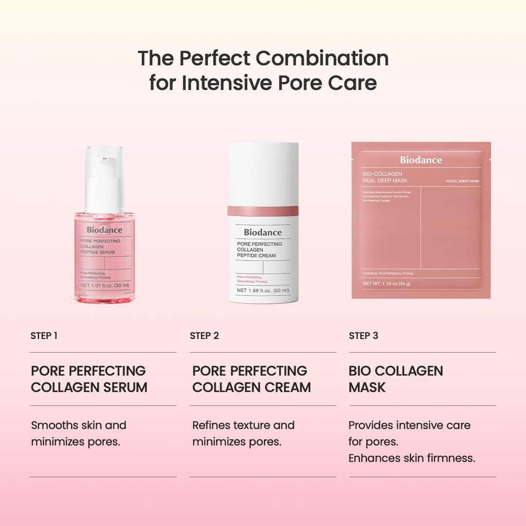 BIODANCE Crema de péptidos de colágeno que perfecciona los poros, h...