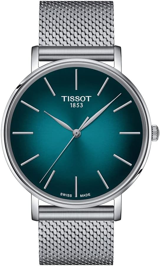 Reloj Tissot Everytime, cuarzo suizo, 1.575 en, esfera turquesa, reloj