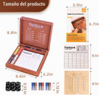 Farkle - Bandeja de dados y estuche de almacenamiento, el clásico juego
