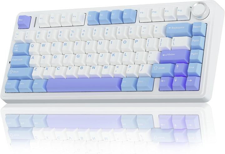 AULA - Teclado mecánico inalámbrico F75 75% con montaje en junta, t...