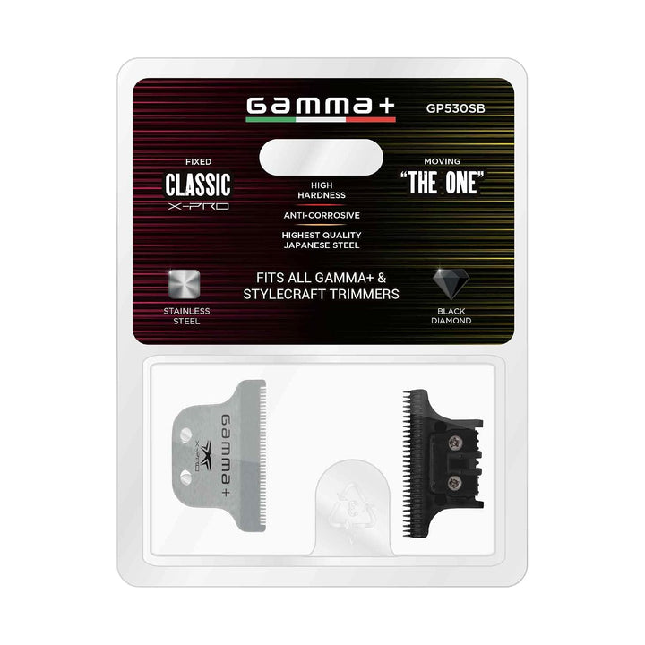 GAMMA+ Repuesto de cuchilla móvil fija de grado profesional