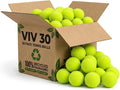 VIV Pelotas de tenis avanzadas a granel, 30/50/100 + pelota de presión de práctica que rebota de 53 pulgadas de alto duradero; tamaño oficial de 2.5 pulgadas, pelotas de tenis más resistentes para
