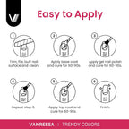 VANREESA Juego de 24 esmaltes de uñas de gel, colores de moda, Fiesta de vacaciones