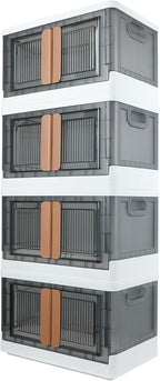 Caja de almacenamiento, Gabinete de plástico, 8.4 galones (32 L) cada uno, 4 packs