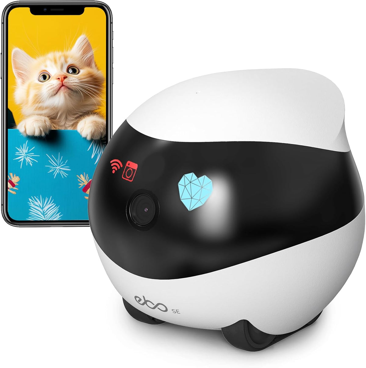 Enabot EBO SE Robot doméstico con cámara: 1080P Mobile FamilyBot Compañero para mascotas