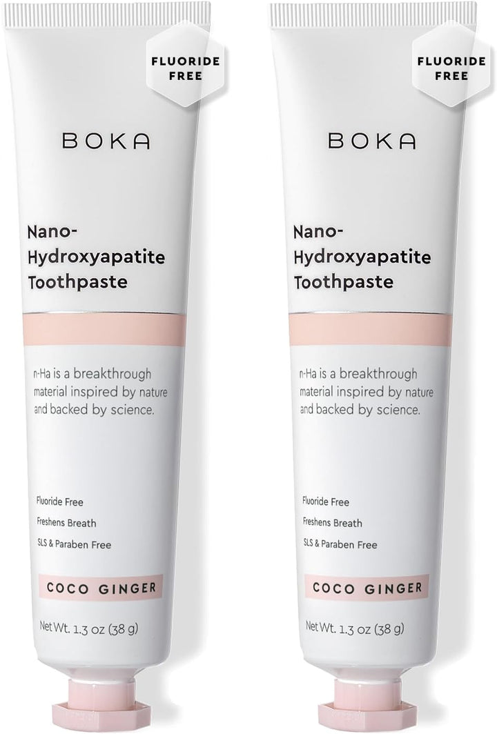 Boka Pasta de dientes sin flúor, pasta de dientes nano hidroxiapati...