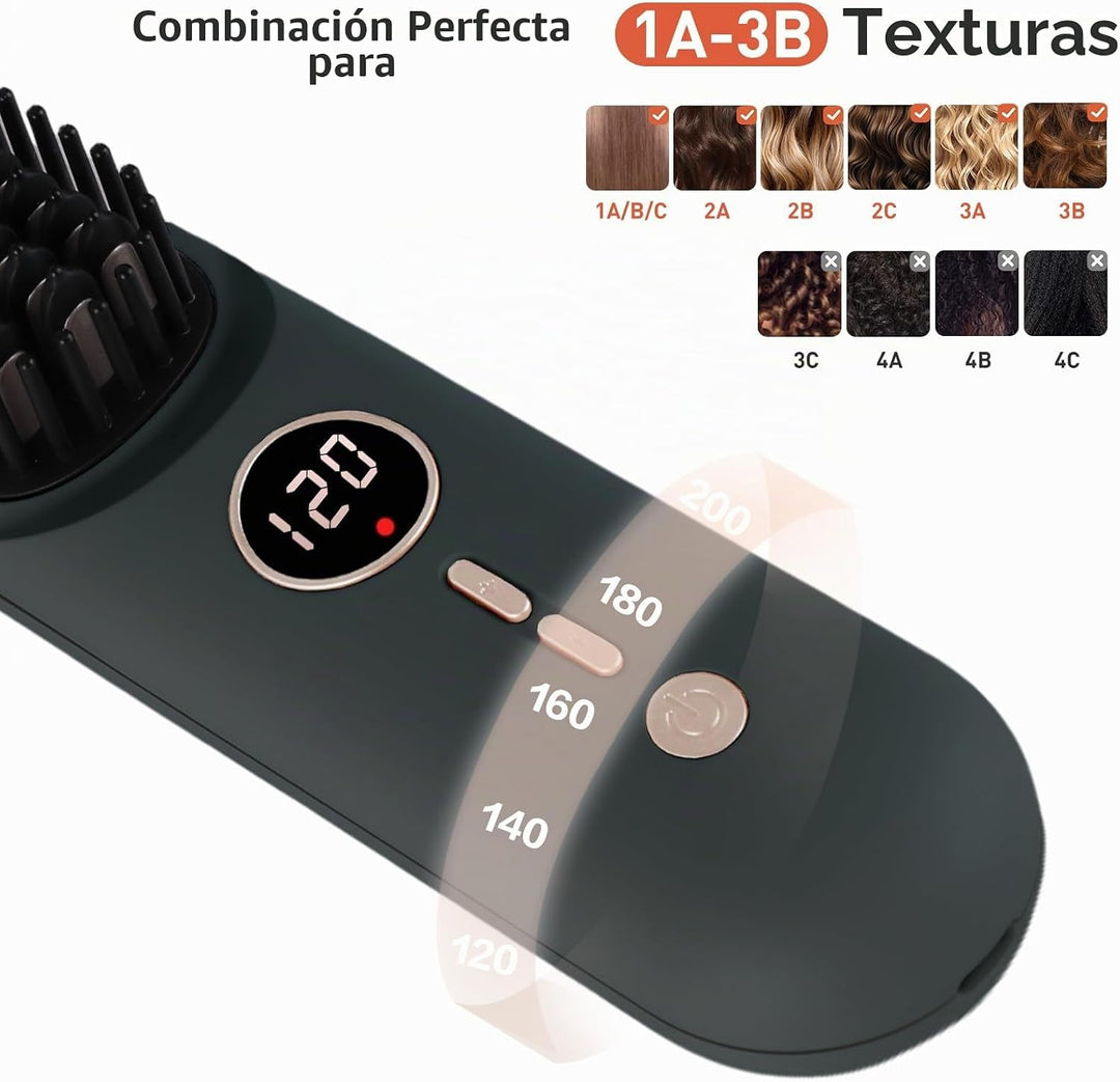 TANSHINE Go Brush Pro 2026 Cepillo alisador de cabello inalámbrico,...