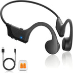 Auriculares de conducción ósea, oreja abierta, Bluetooth 5.4, IPX5 impermeable, batería de 10 horas, auriculares deportivos inalámbricos ligeros, auriculares a prueba de sudor para correr
