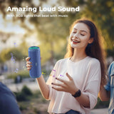 RIENOK - Altavoz Bluetooth portátil 30W, emparejamiento dual, sonid...