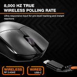 be quiet! Dark Perk Sym - Mouse para juegos de PC, 1.94 oz, ligero,...