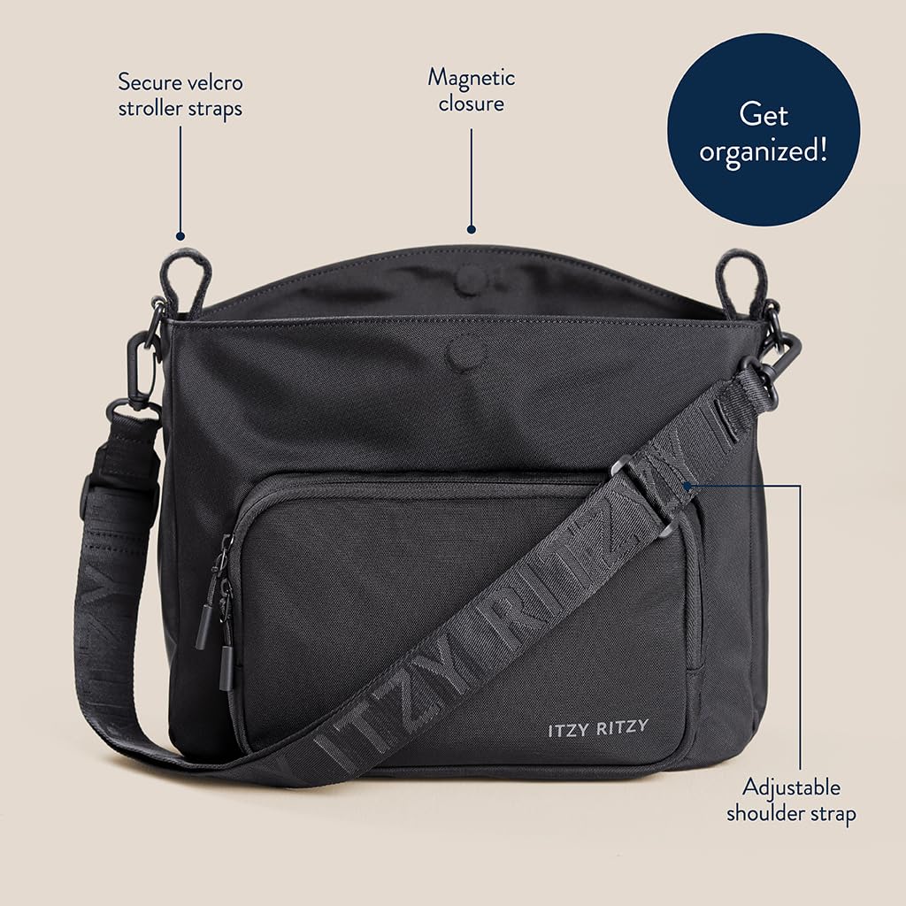 Itzy Ritzy Belong Cargo Caddy Organizador de cochecito y bolsa cruzada