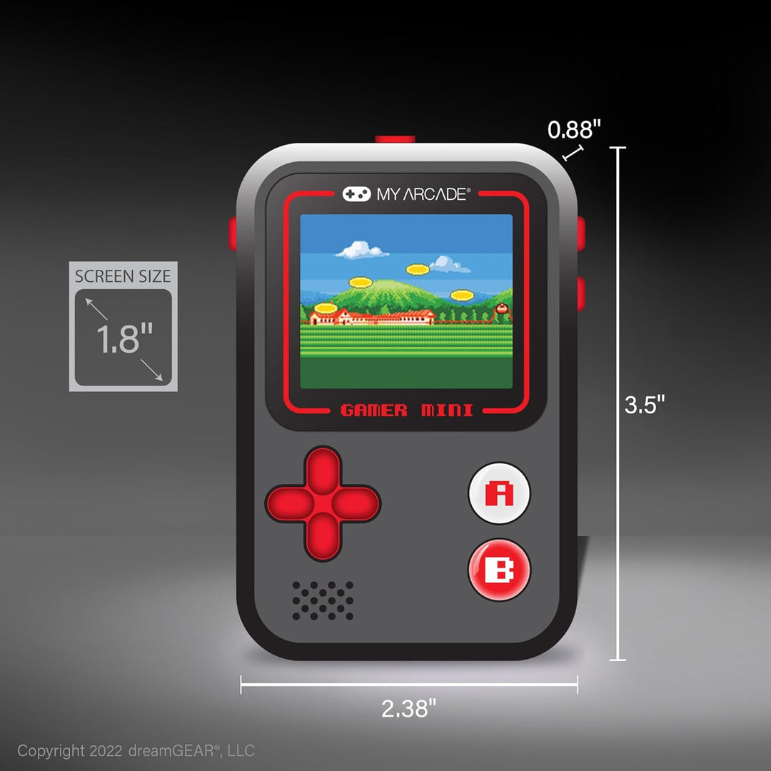 My Arcade Gamer Mini Classic-Red: sistema de juegos portátil en min...