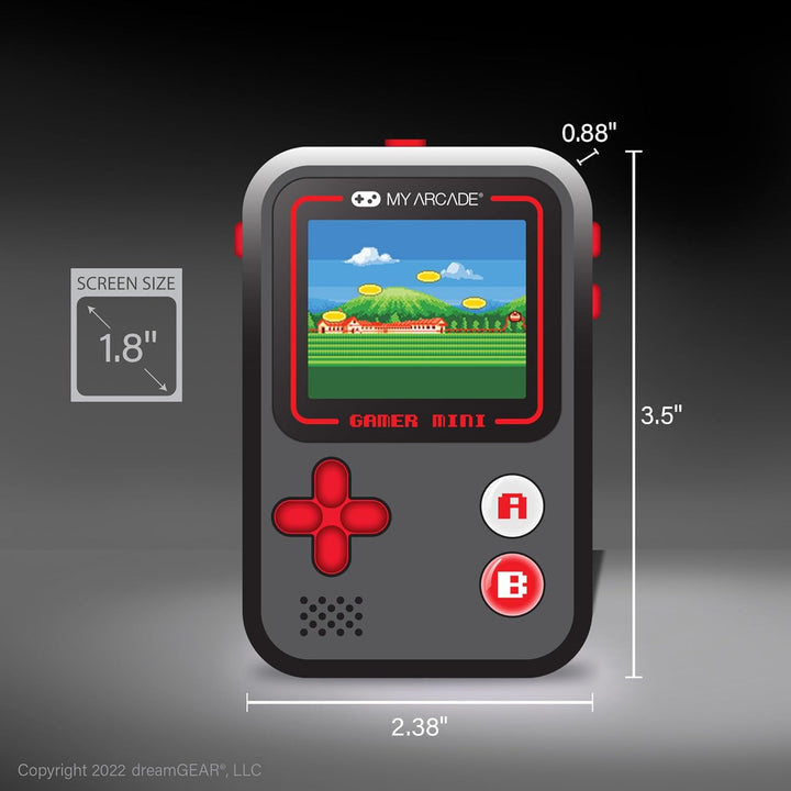 My Arcade Gamer Mini Classic-Red: sistema de juegos portátil en min...