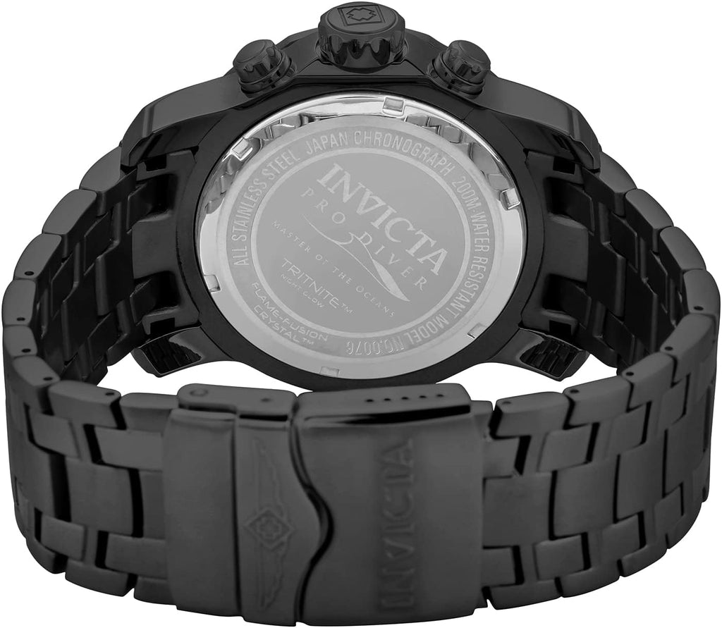 Invicta Pro Diver - Reloj cronógrafo de cuarzo con correa de acero inoxidable, color plateado, modelo 26 0073