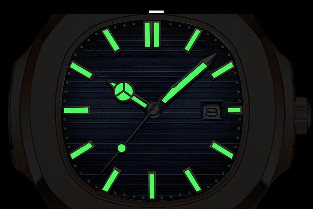BESTKANG Reloj de movimiento de cuarzo para hombre, reloj luminoso impermeable para hombre, relojes de negocios de correa de acero inoxidable