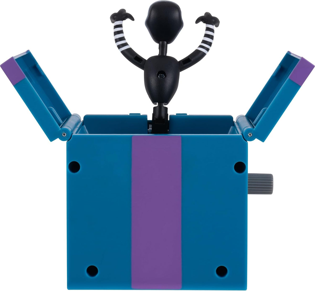 Jazwares Five Nights at Freddy's Puppet - Figura articulada de 5 pulgadas con función Jumpscare, ojos que brillan en la oscuridad y diorama óptico