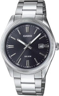 Casio MTP1302D-1A1 Reloj de esfera negra, color negro