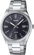 Casio MTP1302D-1A1 Reloj de esfera negra, color negro
