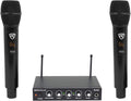 Rockville Interfaz y mezclador de karaoke con micrófono inalámbrico dual, Sin Bluetooth