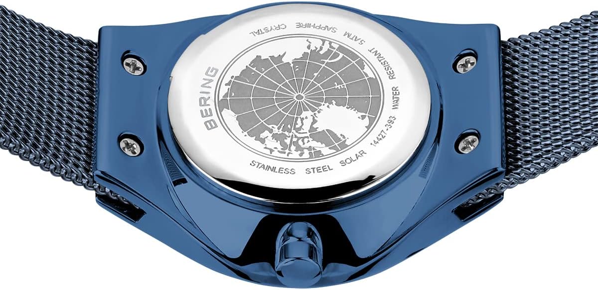 Bering Reloj Mujer Movimiento Solar - Colección Solar con Acero Inoxidable y Cristal de Zafiro 14427-XXX