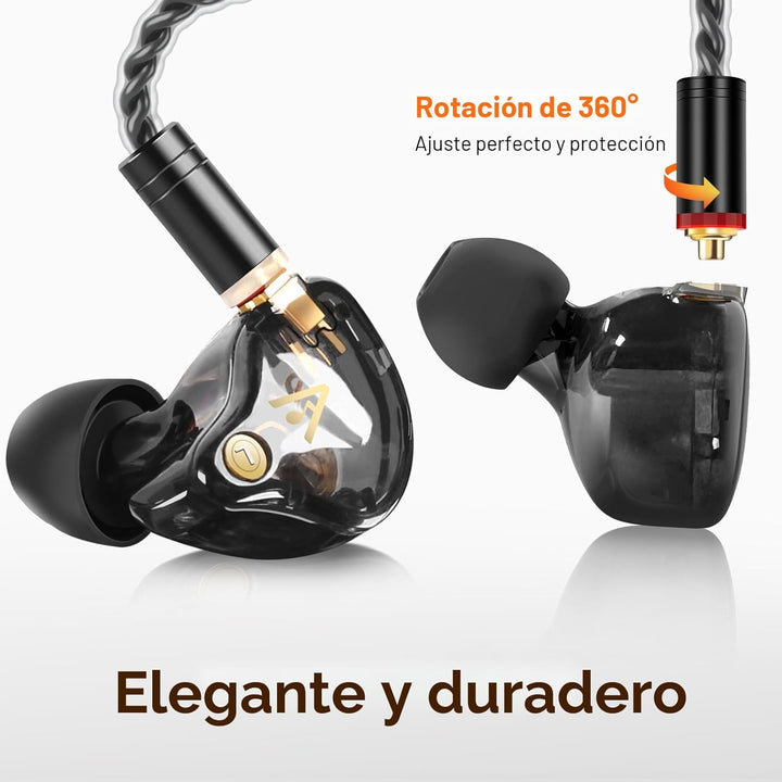 Vibes 202 - Auriculares con cable - Auriculares HiFi in Ear Monitor...