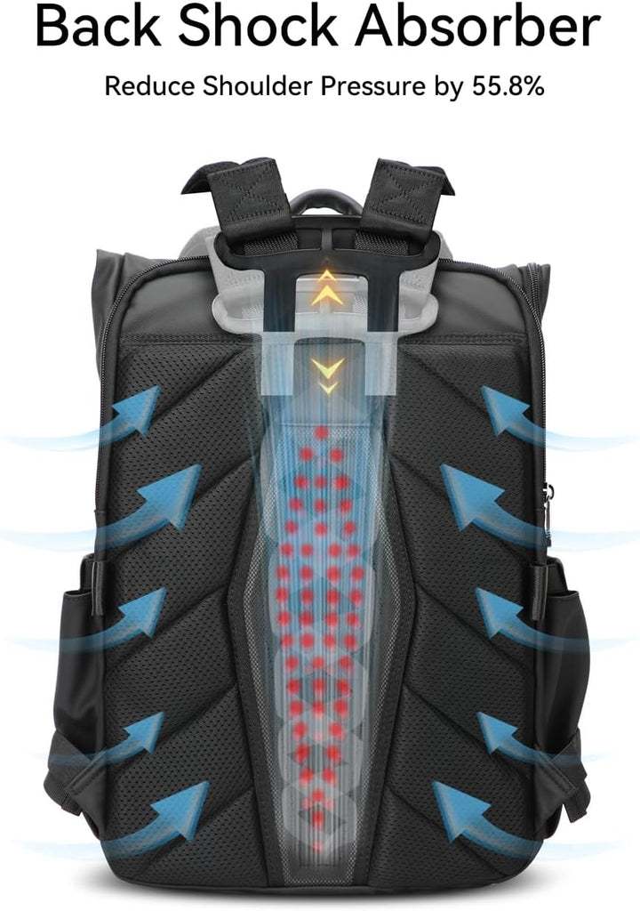BOPai Mochila para laptop para el trabajo, se adapta a portátiles d...