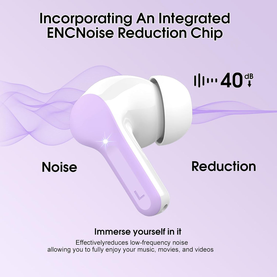Auriculares inalámbricos, Bluetooth 5.4, estéreo de alta fidelidad,...