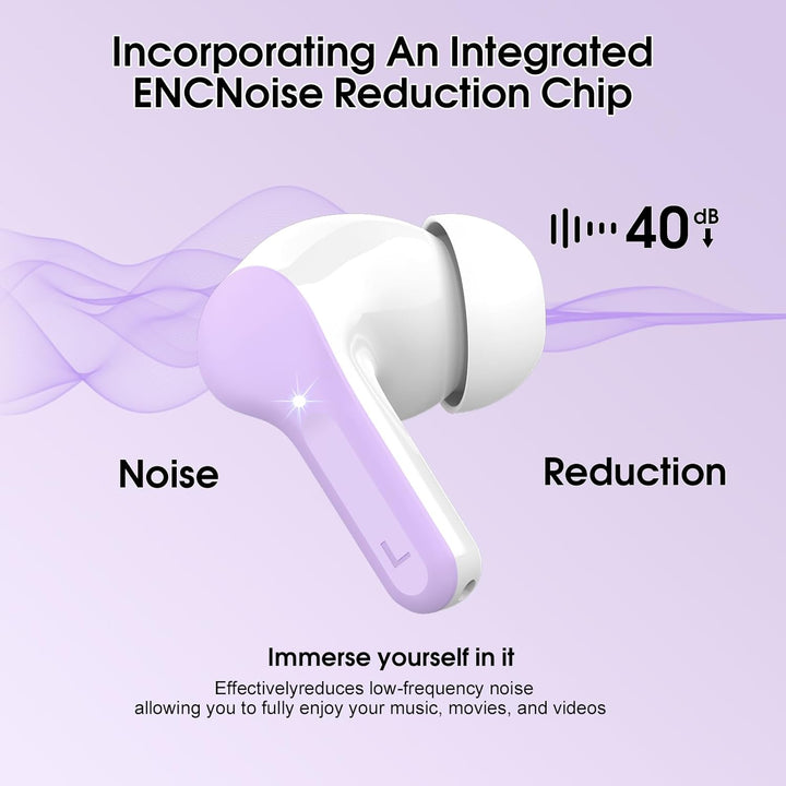 Auriculares inalámbricos, Bluetooth 5.4, estéreo de alta fidelidad,...