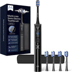 Cepillo de dientes eléctrico con sensor de presión, negro