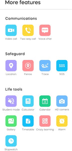 MJVV Reloj Inteligente para Niños 4G con Rastreador GPS, Smartwatch con WhatsApp, Line, TikTok