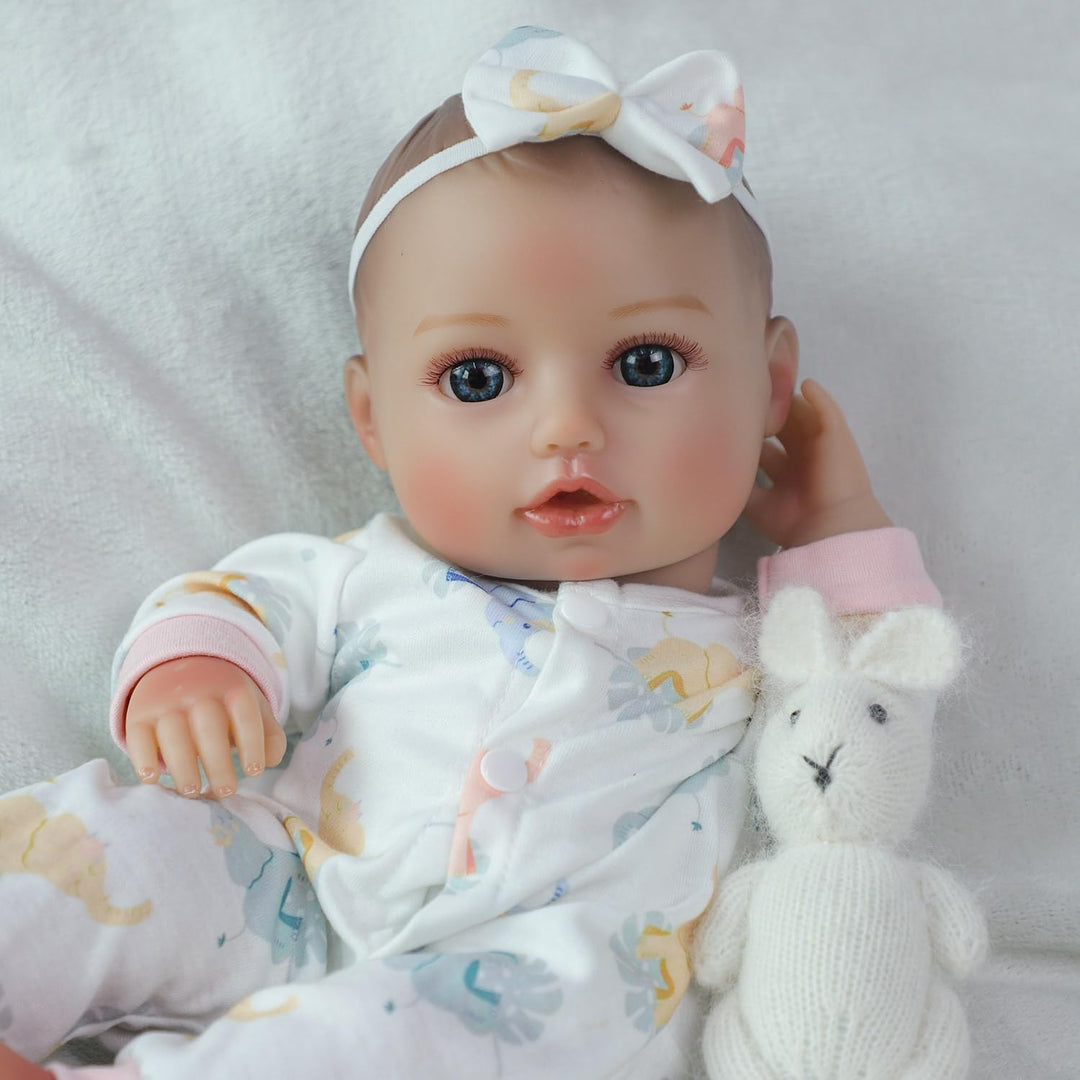SCOM First Baby Doll Girl - Muñeca suave realista de 16 pulgadas co...