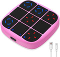 KOQQQ Juego de pernos recargables Tic-Tac-Toe, consola de rompecabezas de mano mejorada 4 en 1, juego de memoria educativo electrónico, juegos de mesa portátiles de viaje en automóvil para niños y
